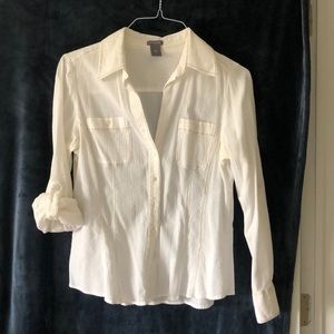 Long sleeve button down tunic